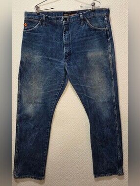 Wrangler Men's FR13MWZ Flame Resistant Denim Jeans 40x34 Cowboy Cut for Work